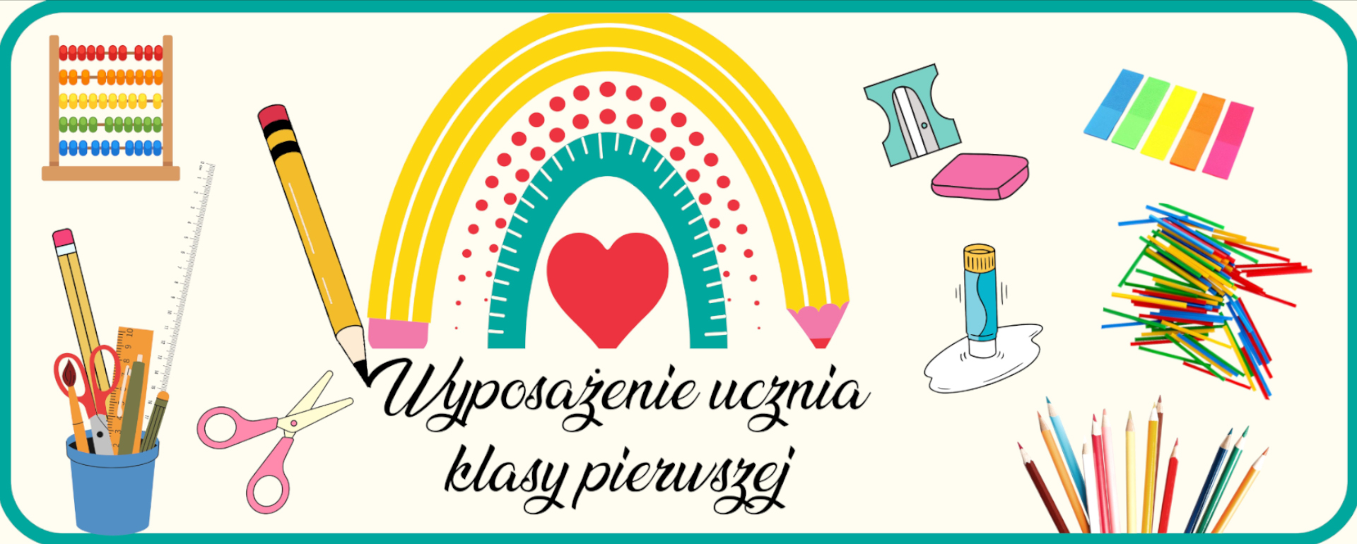 Wyprawka ucznia klasy pierwszej